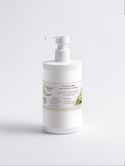 Sensitive Skin Face & Body Cleanser, 390 ml / 13.19 fl oz
